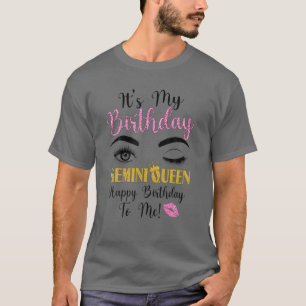 T-shirt Gemini Queen Son Anniversaire Zodiac Anniversaire 