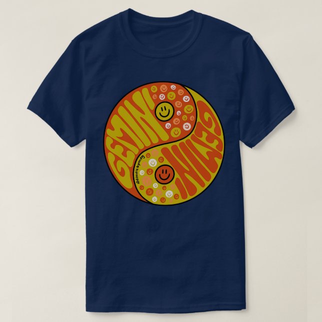 T-shirt Gemini Yin Yang (Design devant)