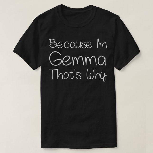 T-shirt GEMMA Funny Personalized Birthday Women Name Gift  (Design devant)