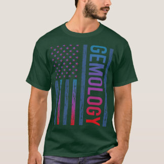 T-shirt Gémologue Gradient Drapeau
