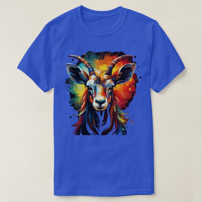 T-shirt Gemsbok Rainbow (Design devant)