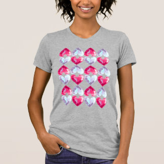 T-shirt Gemstone Motif Coeurs Jolies