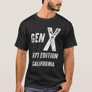 T-shirt Gen X 1971 Edition Génération Californie Anniversa