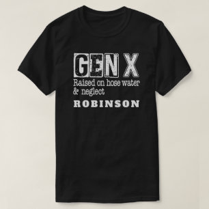 T-shirt GEN X élevé sur l'eau du tuyau et la négligence Pe