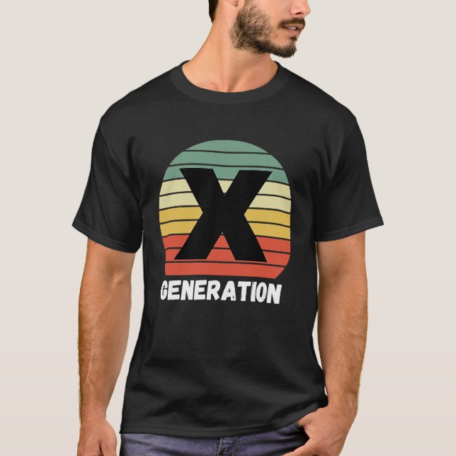 T-shirt Gen x Generation x ~ 1964 1980 (Devant)