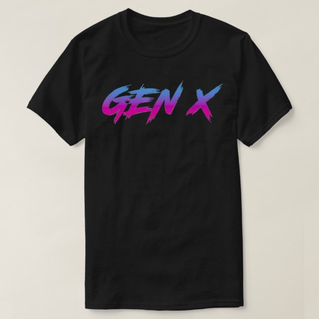 T-shirt Gen X Generation X Retro hiver  (Design devant)