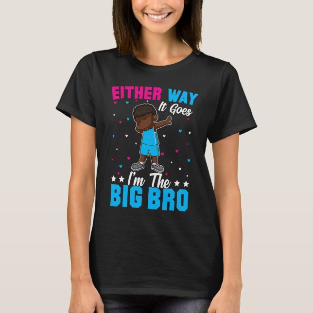 T-shirt Gender Announcement Either Way it goes  I'm The Bi (Devant)