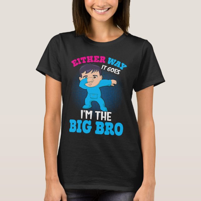 T-shirt Gender Announcement Either Way it goes  I'm The Bi (Devant)