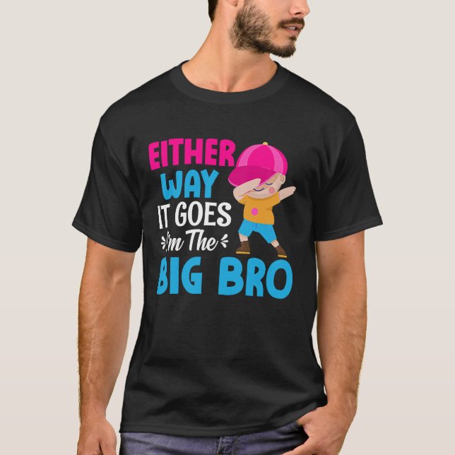 T-shirt Gender Announcement Either Way it goes  I'm The Bi (Devant)