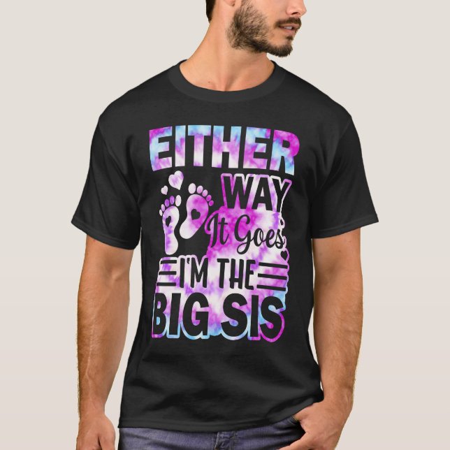 T-shirt Gender Announcement Either Way it goes  I'm The Bi (Devant)