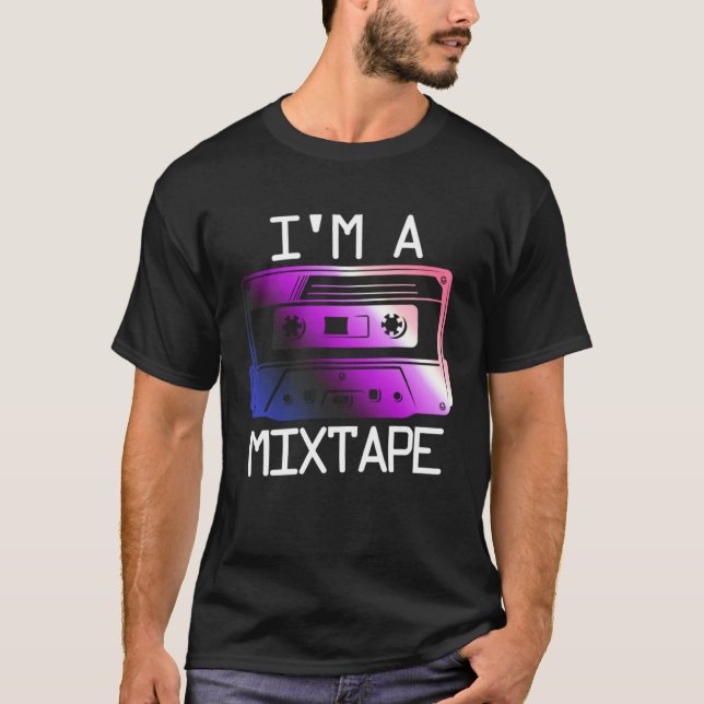T-shirt Gender Fluid Cassette Non Binary Neutral Pride Im  (Devant)