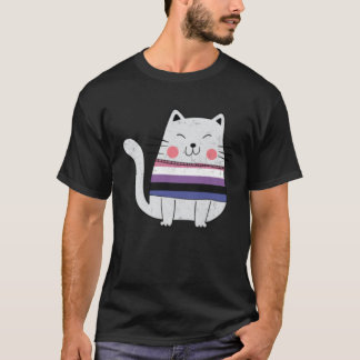 T-shirt Genderfluid Flag LGBTQ Cats Pride Cat
