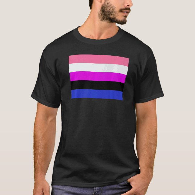 T-shirt Genderfluid Pride Flag national pride (Devant)