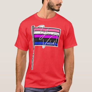 T-shirt Genderfluide Fierté Vous êtes valide Indicateur