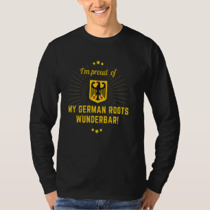 T-shirt Généalogie Je Suis Fier De Mes Racines Allemandes