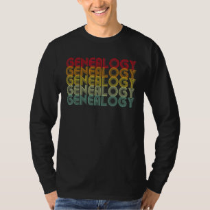T-shirt Généalogiste vintage Généalogie Ancêtres Racines F