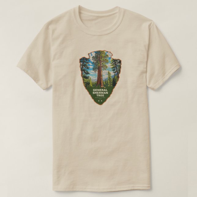 T-shirt Général Sherman Tree Sequoia NP Arrowhead (Design devant)