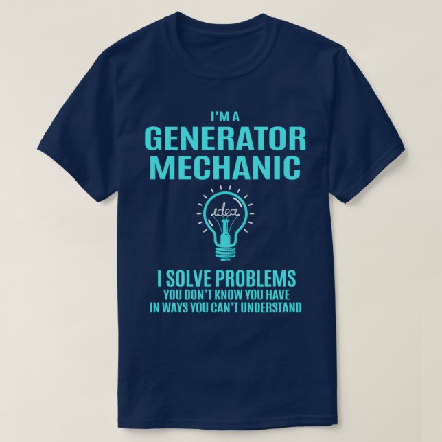 T-shirt Générateur Mécanique Générateur Mécanique I Résoud (Design devant)