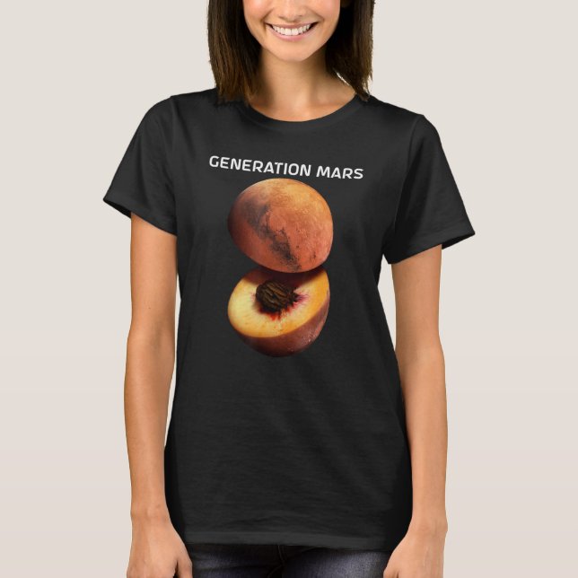 T-shirt Génération Mars Pour Astronome Red Planet (Devant)