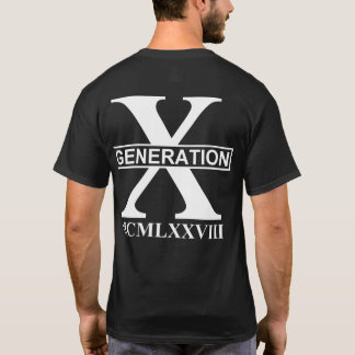 T-SHIRT GÉNÉRATION X - MCMLXXVIII (1978)