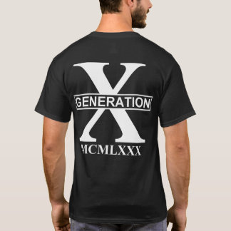 T-SHIRT GÉNÉRATION X - MCMLXXX (1980)
