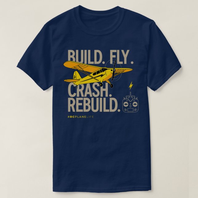 T-shirt Générer des plans RC de reconstruction de vol (Design devant)