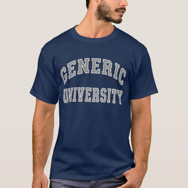 T-shirt générique d'obscurité d'université (Devant)