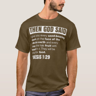 T-shirt Genesis 1 29 Plant Based Diet Vegan Life Funny Veg