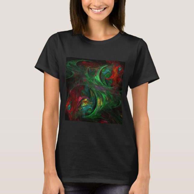 T-shirt Genesis Green Art Abstrait (Devant)