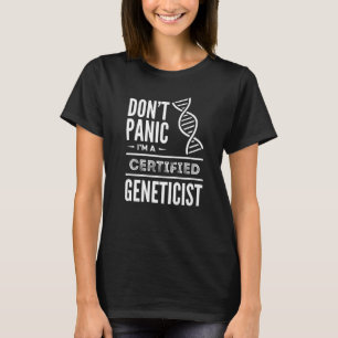T-shirt Génétique certifiée Génétique Biologiste Médicale 