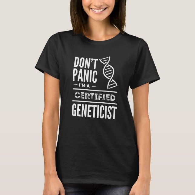 T-shirt Génétique certifiée Génétique Biologiste Médicale  (Devant)