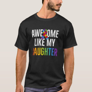 T-shirt Génial Comme Mon Puzzle Ruban De Fillette