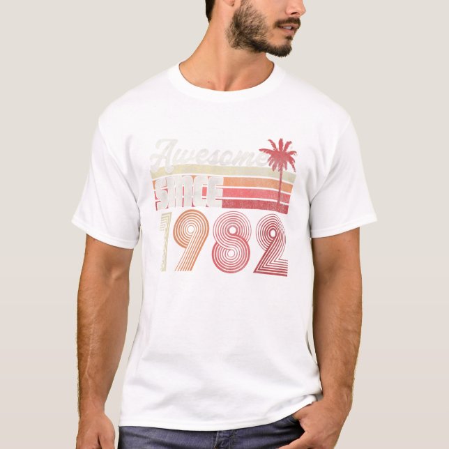 T-shirt Génial depuis 1982 (Devant)