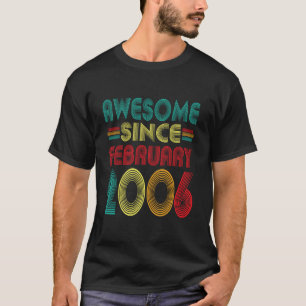 T-shirt Génial depuis février 2006 ans 20e anniversaire Dr