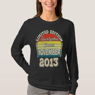 T-shirt Génial depuis novembre 2013 Né en novembre Papa M
