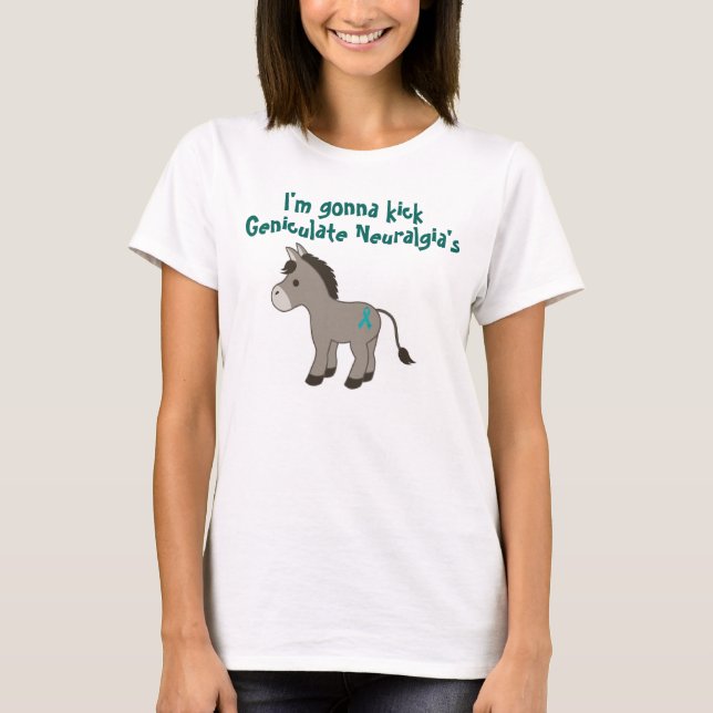 T-shirt géniculé de conscience de névralgie (Devant)
