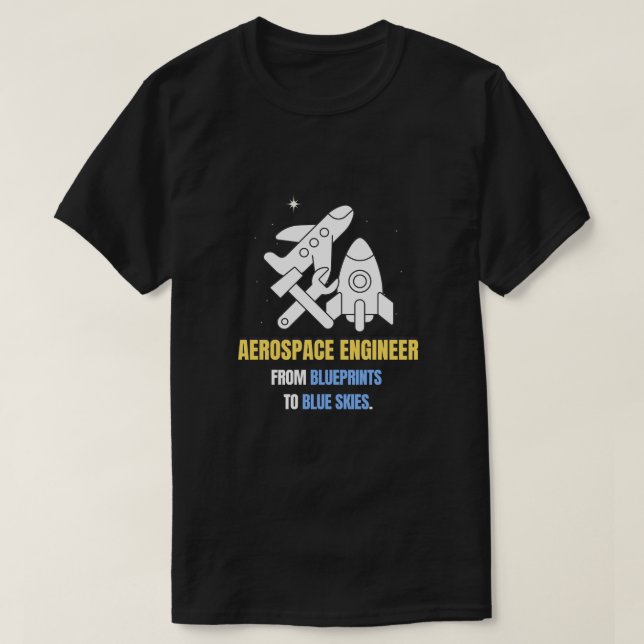 T-shirt Génie aérospatial (Design devant)