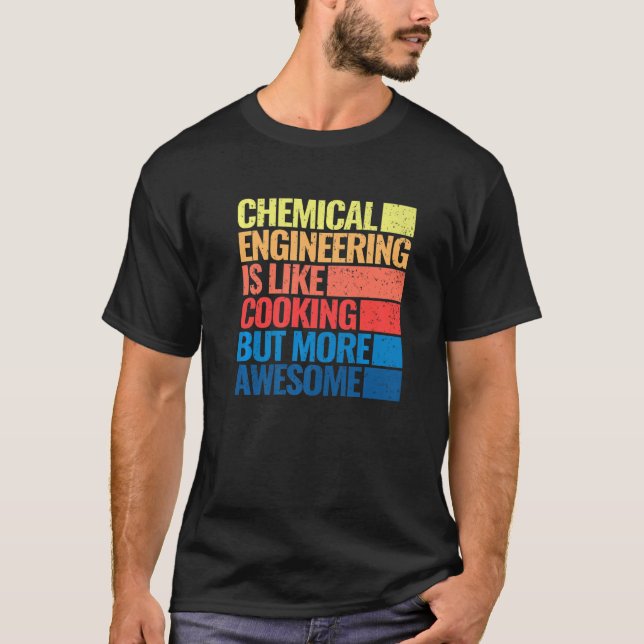 T-shirt génie chimique cuisine rétro hommes chimique fr (Devant)