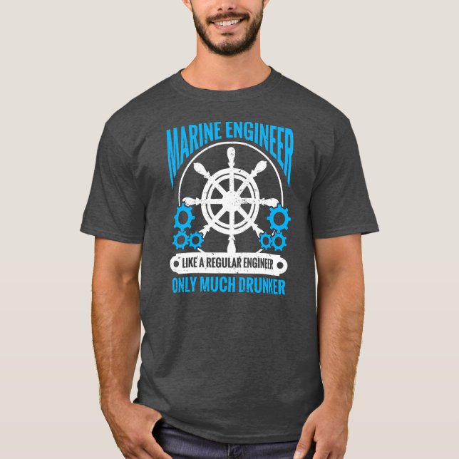 T-shirt Génie maritime Marine (Devant)
