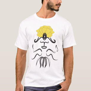 T-shirt Genie Petal Casquette Line Art