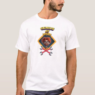 T-shirt génie travail drôle réparation geek ordinateur ani