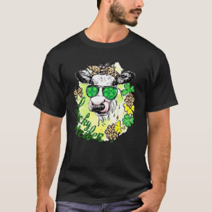 T-shirt Génisse chanceuse Saint-Patrick jour de la vache t