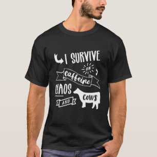 T-shirt Génisse de direction de bovins de ferme vache de b