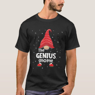 T-shirt Genius Gnome Famille Correspondance Noël Funny Cad
