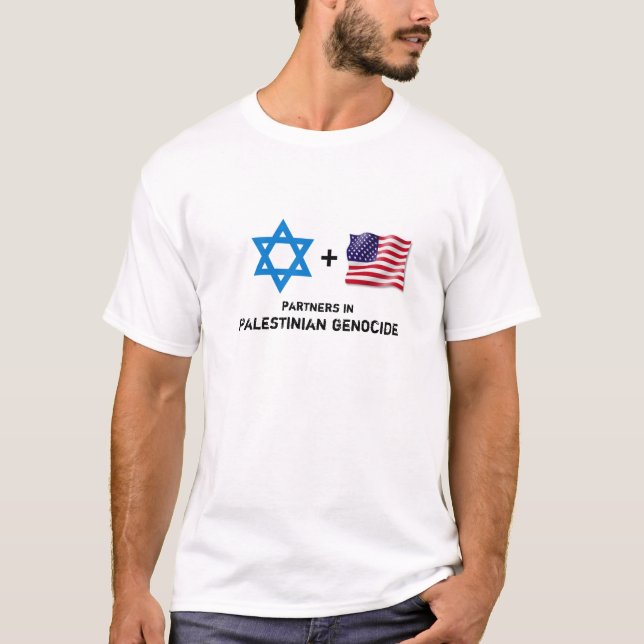 T-shirt Génocide israélien des USA des personnes (Devant)