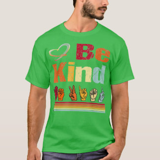 T-shirt Genre Amour Asl Langue des Signes Non-verbal Ensei