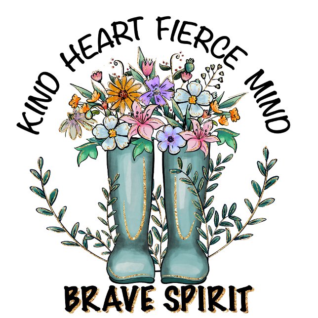 T-shirt Genre Coeur Fierce esprit brave Esprit femmes (Créateur téléchargé)