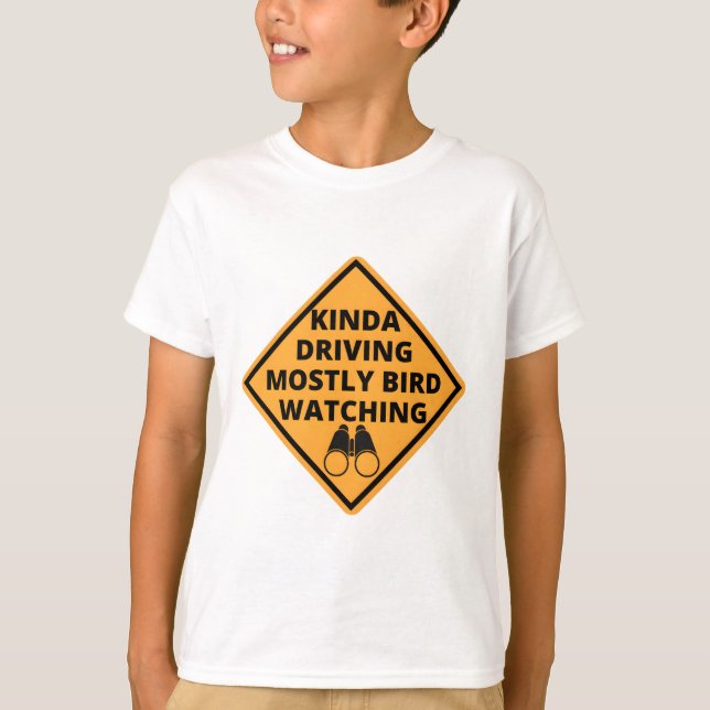 T-shirt genre conduire surtout l'observation des oiseaux (Devant)