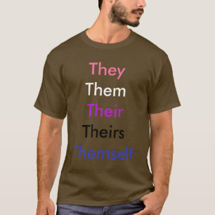 T-shirt Genre fluide de pronom personnalisé