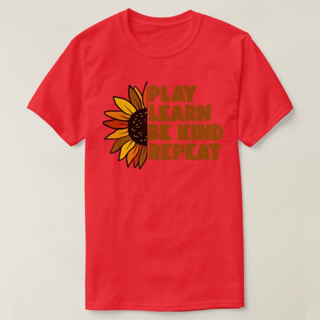 T-shirt Genre Jouer Apprendre Être Genre Répéter Jour de l (Design devant)